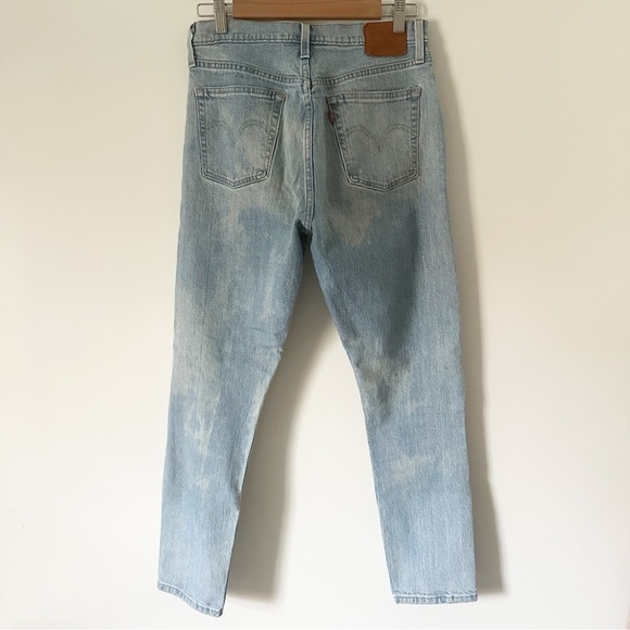Levi's Premium 501 Button Fly Classic Straight Jeans Light Acid Wash 28 x 28 - Picture 10 of 10